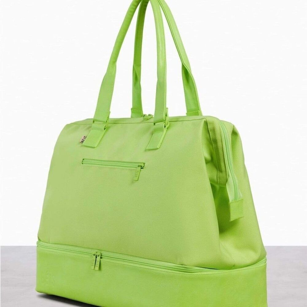 Béis The Weekender in Citron Green Travel Bag sold out color - Picture 2 of 7